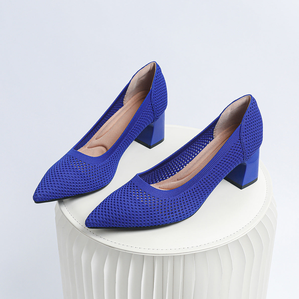 LatticeKnit ChunkStep Heels