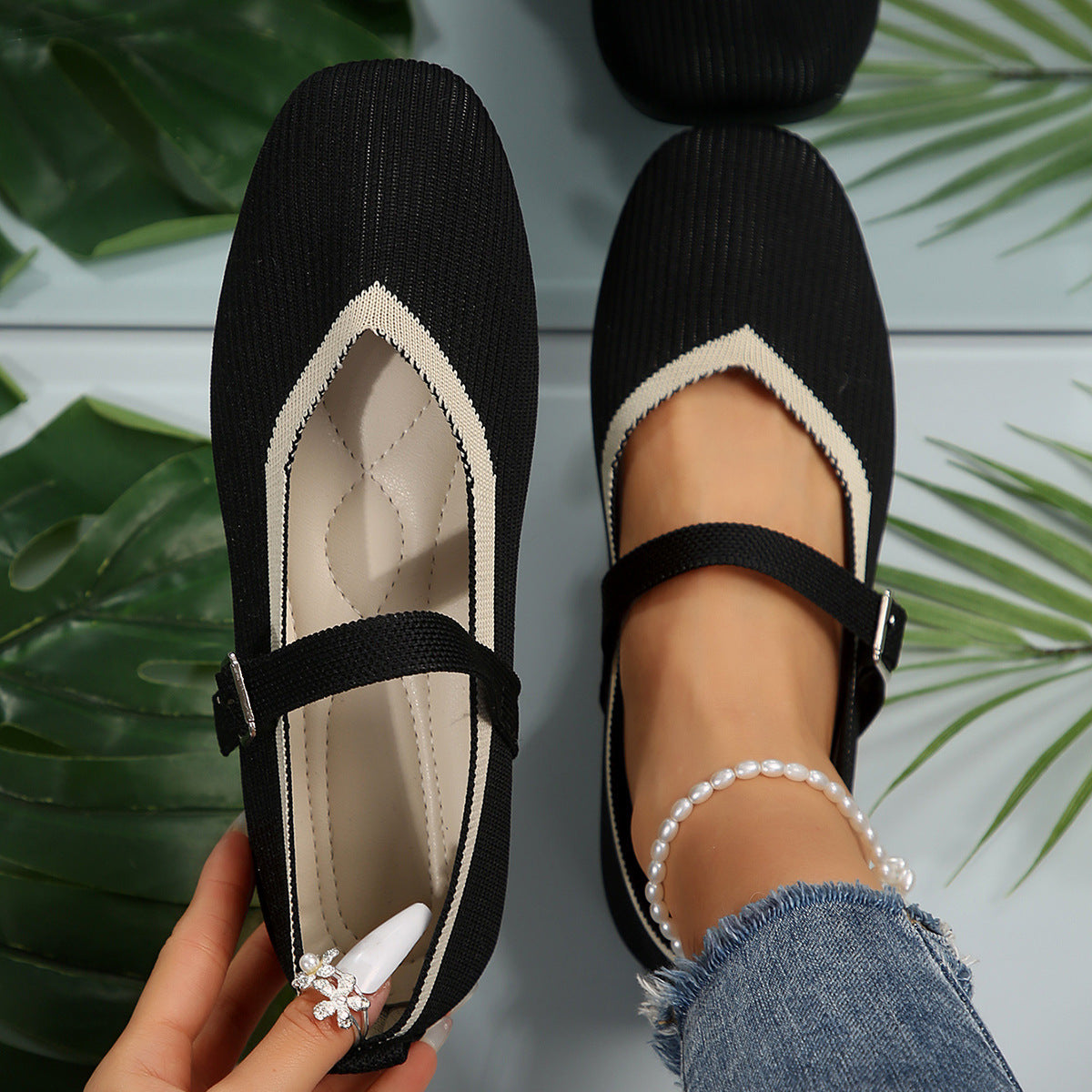 LineKnit ContraLine Mary Janes