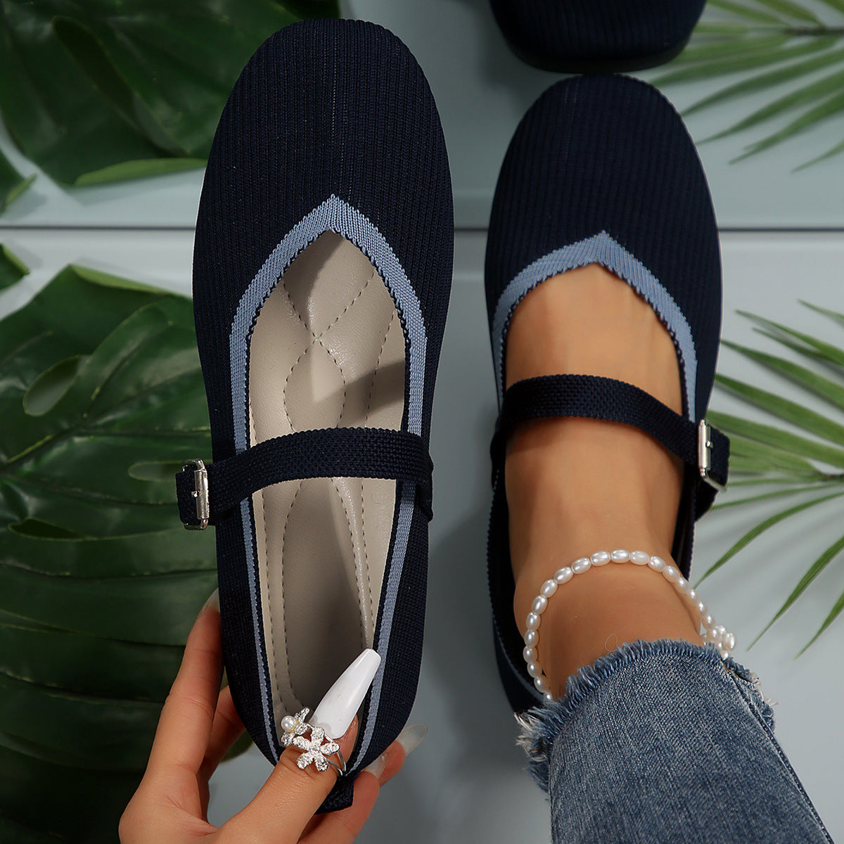 LineKnit ContraLine Mary Janes