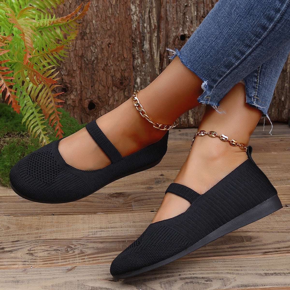 VentiKnit Rounde Mary Janes