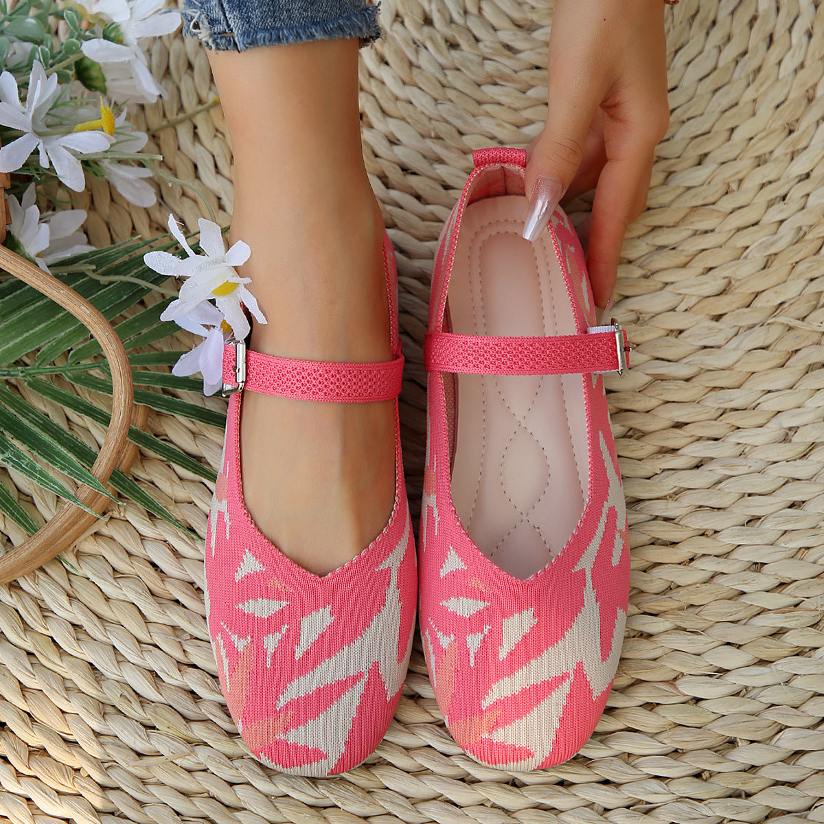 BotaniKnit Squaré Mary Janes