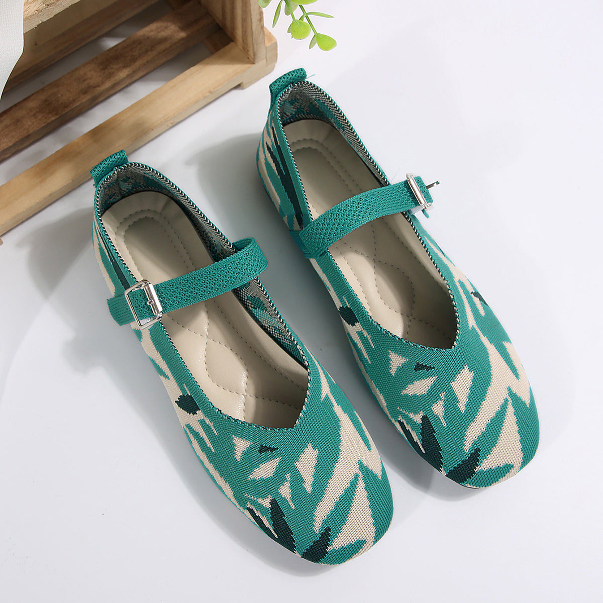 BotaniKnit Squaré Mary Janes